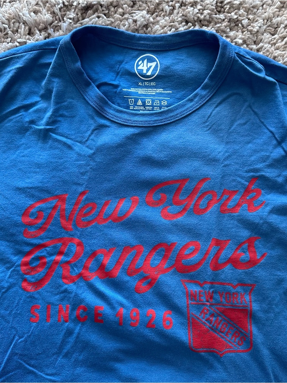 '47 Men's New York Rangers XL Tee
